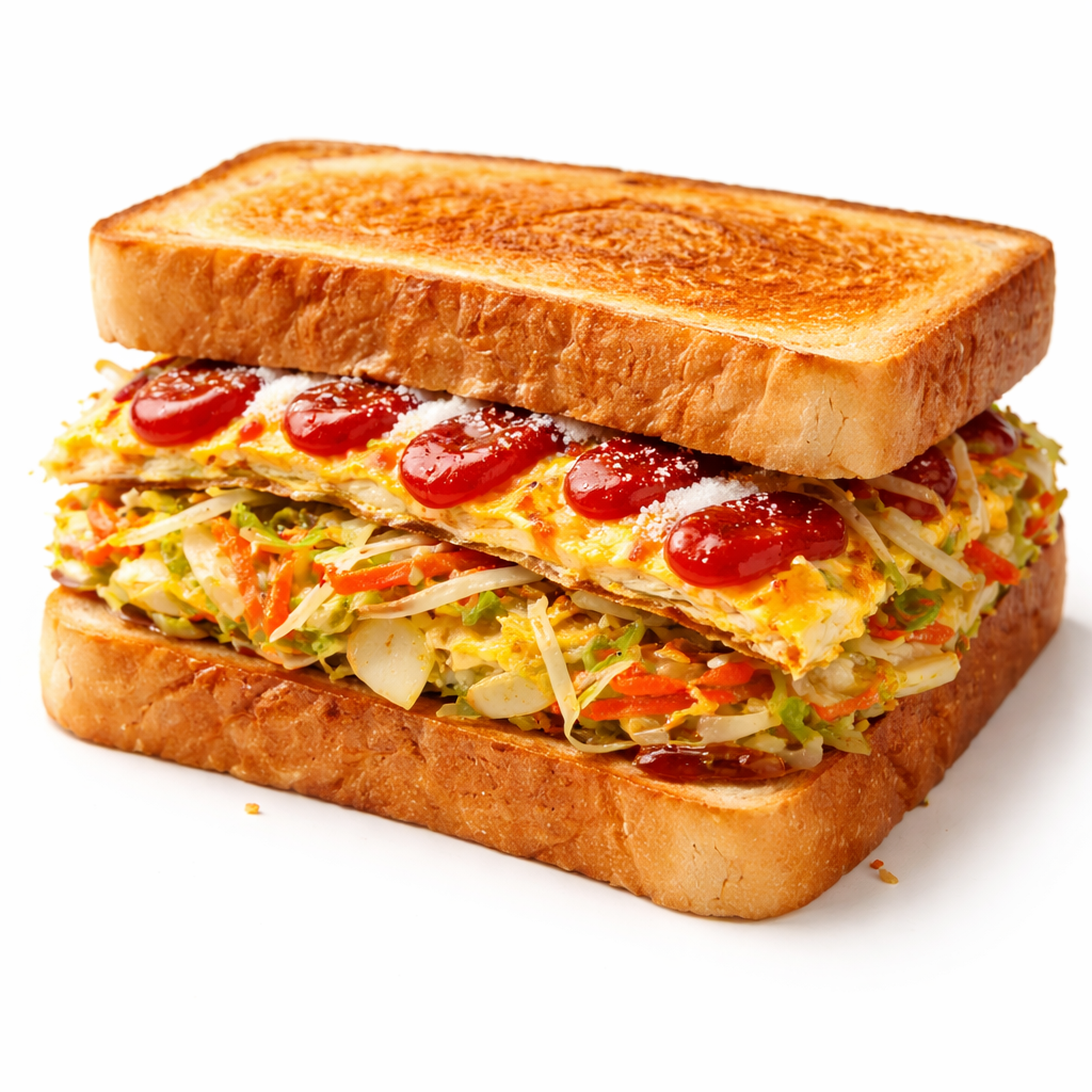 길거리 야채 토스트