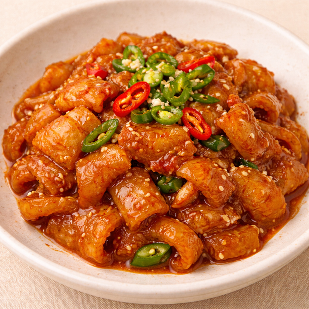 돼지껍데기 볶음