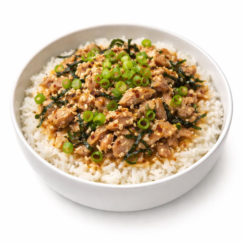 들기름 참치 덮밥