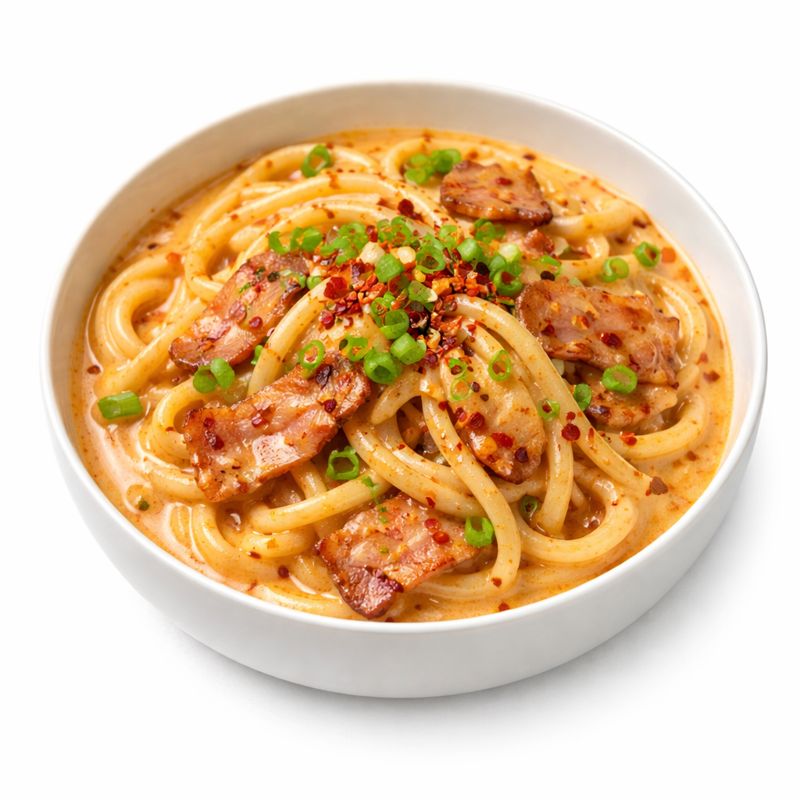 마라 크림 우동